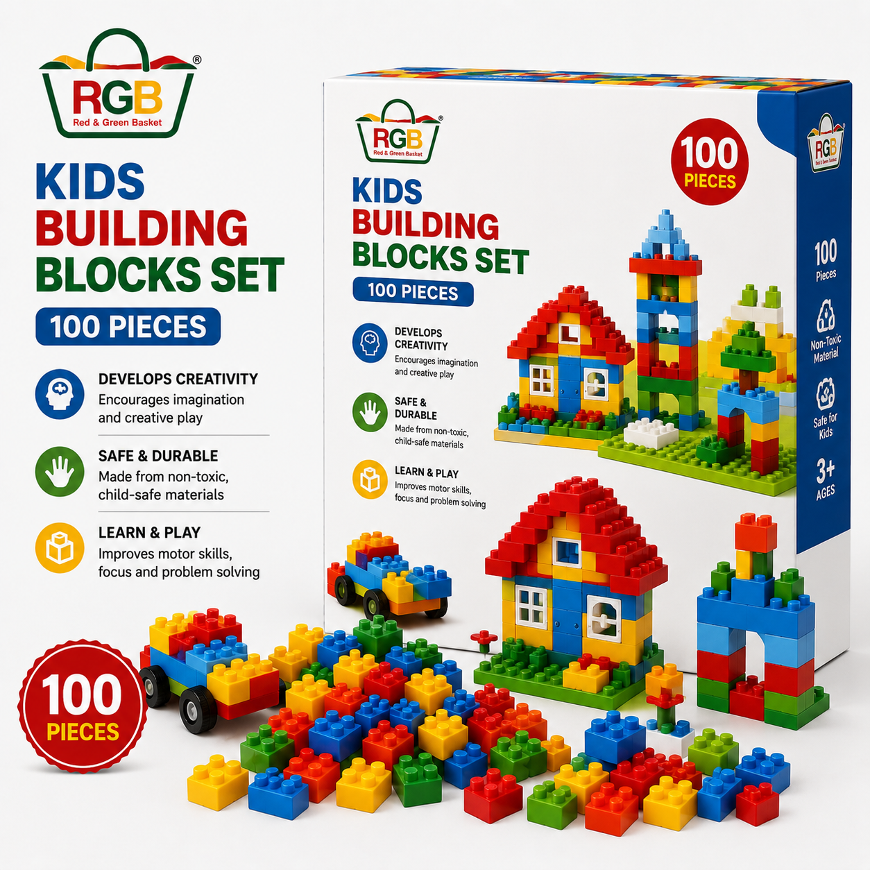 RGB Kids Building Blocks Set