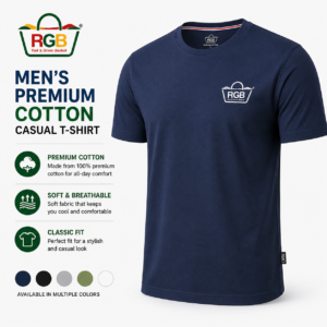 Men's Premium Cotton Casual T-Shirt