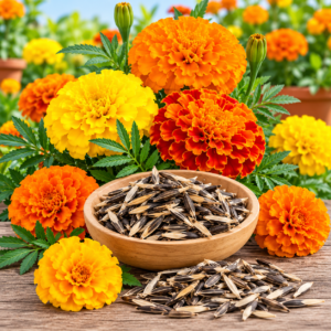 Marigold Flower Seeds – 20 Seeds Pack